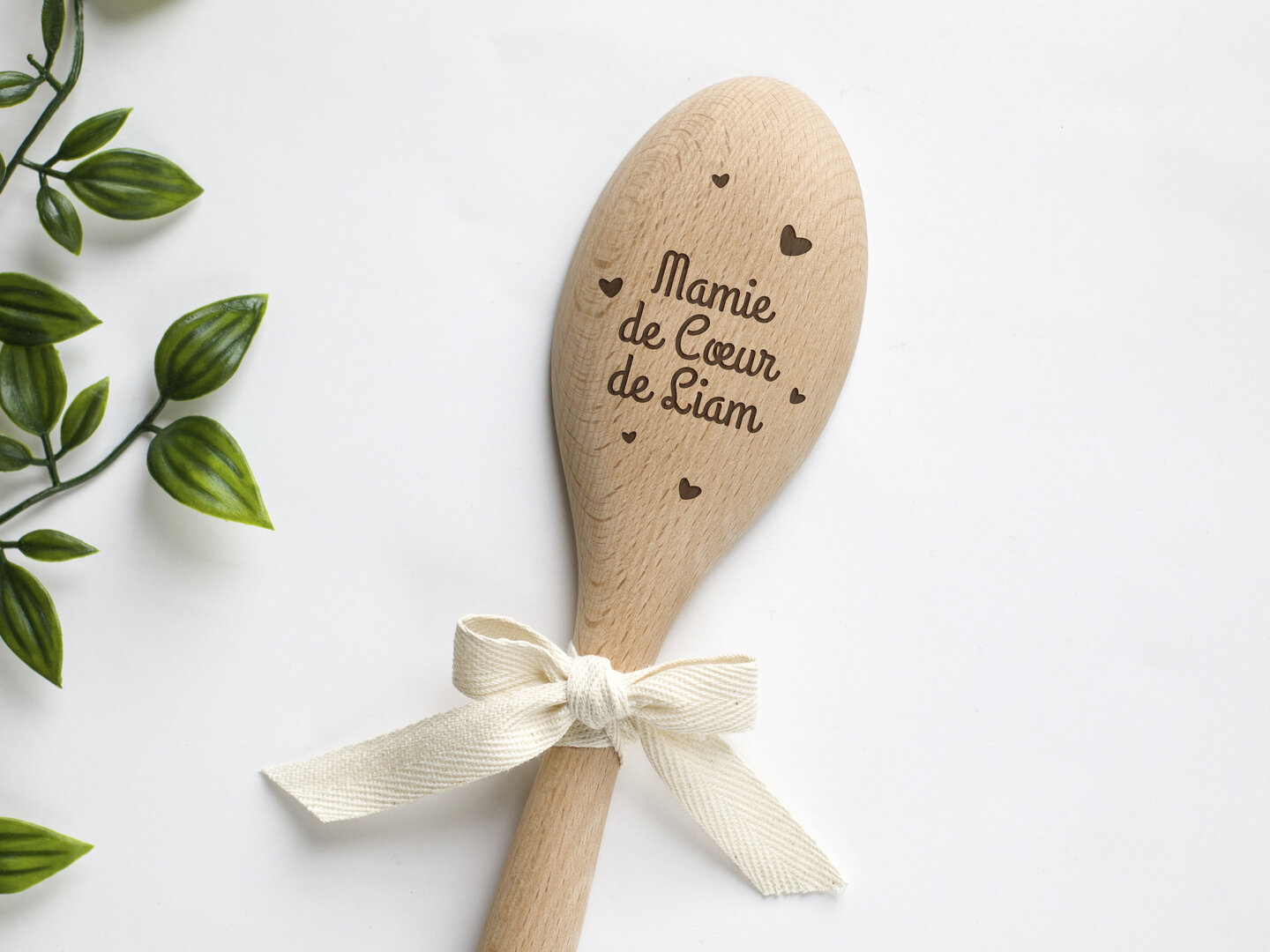 Cuillère En Bois Souriante - Décoration Ou Ustensile Créatif - Fabriqué En France
