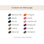 Couleurs du marquage - Flex - Oct 2023