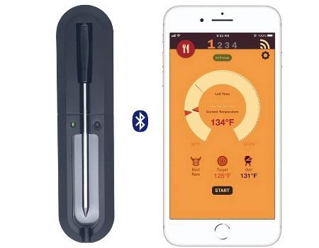Wireless smart meat thermometer