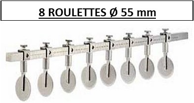 158 000 08 Roulette multicoupe coulissante 60 cm