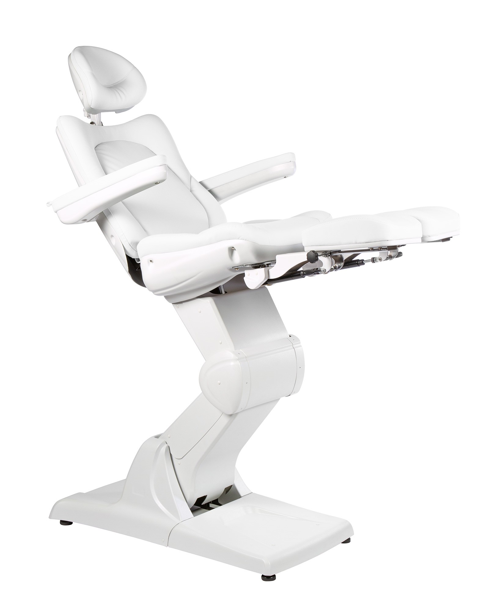 Fauteuil de podologie haut de gamme, gris clair, 3 moteurs, SADIRA