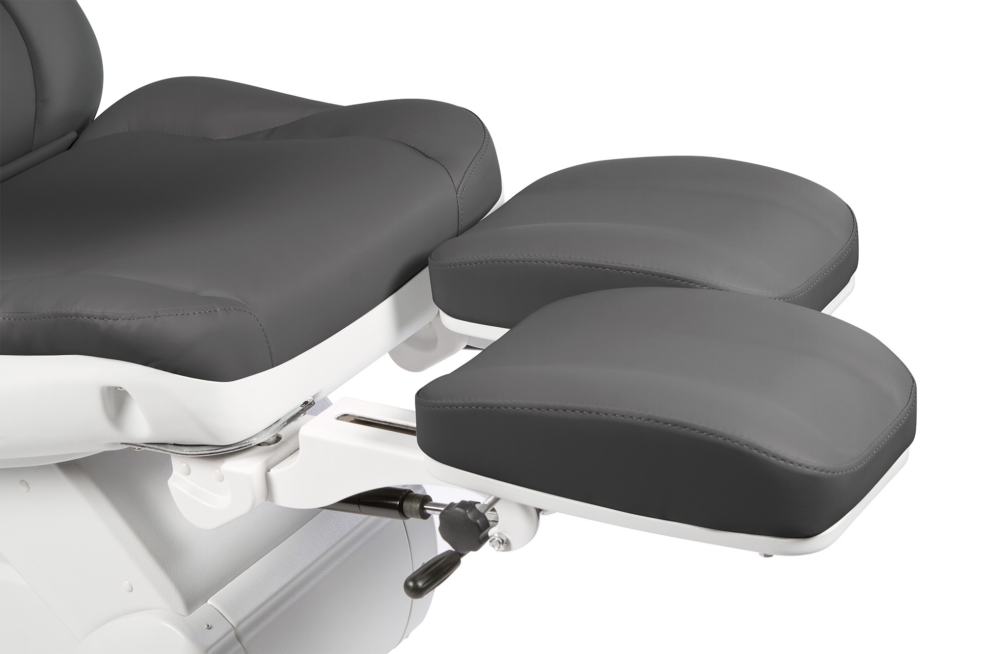 Fauteuil de podologie haut de gamme, gris clair, 3 moteurs, SADIRA