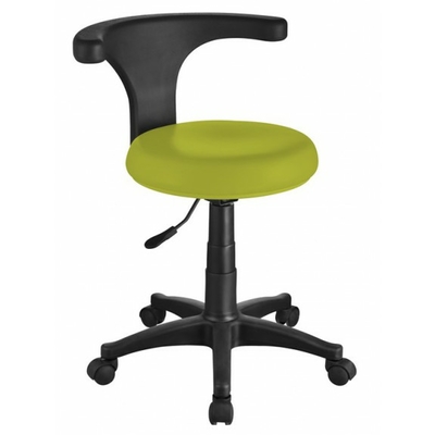 Tabouret selle de cheval avec dossier ergonomique, 2 leviers