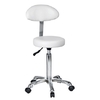 Tabouret avec dossier, FAST+ Blanc