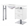 Table manucure en bois blanc avec aspiration, HALE