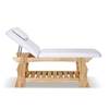 Table de massage fixe en bois massif, OLGA
