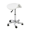 Tabouret selle de cheval sans dossier, VENA Blanc