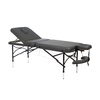Table de massage portable gris anthracite, 3 plans à structure aluminium, REIKU