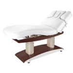 Table de massage haut de gamme en bois foncé, 4 moteurs, TROCH WENGUE
