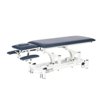 Table électrique 2 panneaux avec accoudoirs pour physiothérapeute, THAI Bleu