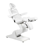 Fauteuil de podologie haut de gamme, gris clair, 3 moteurs, SADIRA