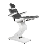 Fauteuil de podologie haut de gamme, gris clair, 3 moteurs, SADIRA