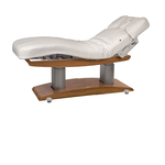 Table de massage haut de gamme en bois naturel, 4 moteurs, Leds et chauffage intégré, TROCH