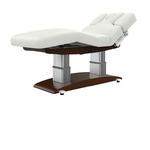 Table de massage haut de gamme en bois foncé, 4 moteurs et Leds, TROCH WENGUE