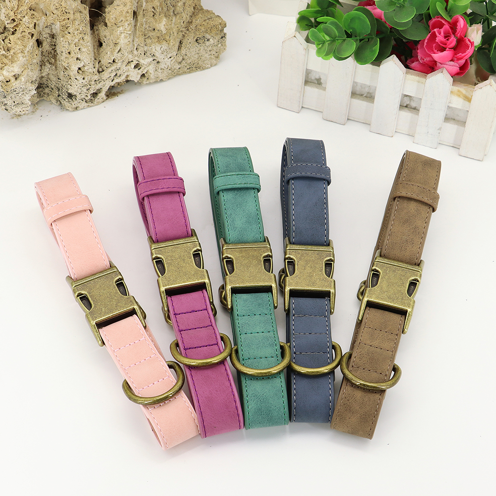 Collier-d-identification-de-chien-personnalis-tiquette-personnalis-e-avec-boucle-en-m-tal-cuir-rembourr