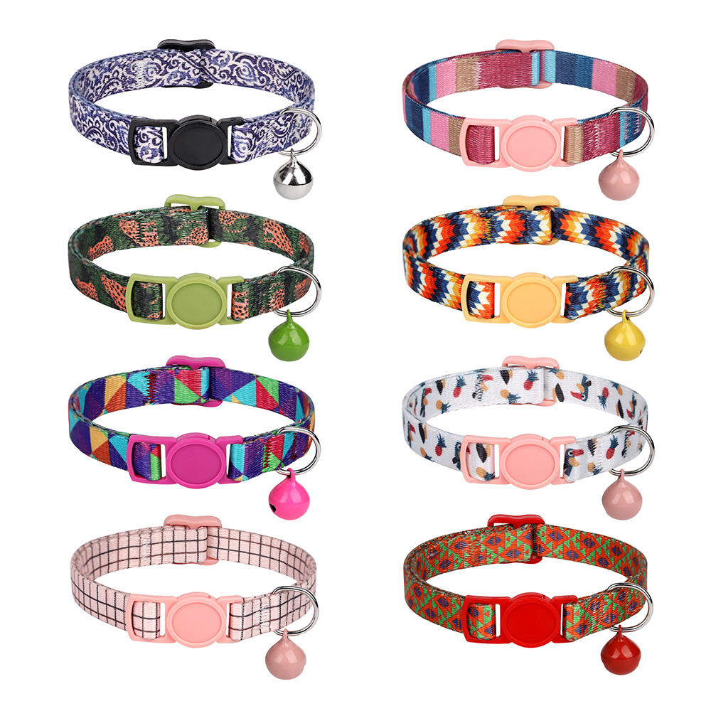 Collier-de-s-curit-en-nylon-d-gagement-rapide-pour-chat-et-chiot-accessoire-r-glable