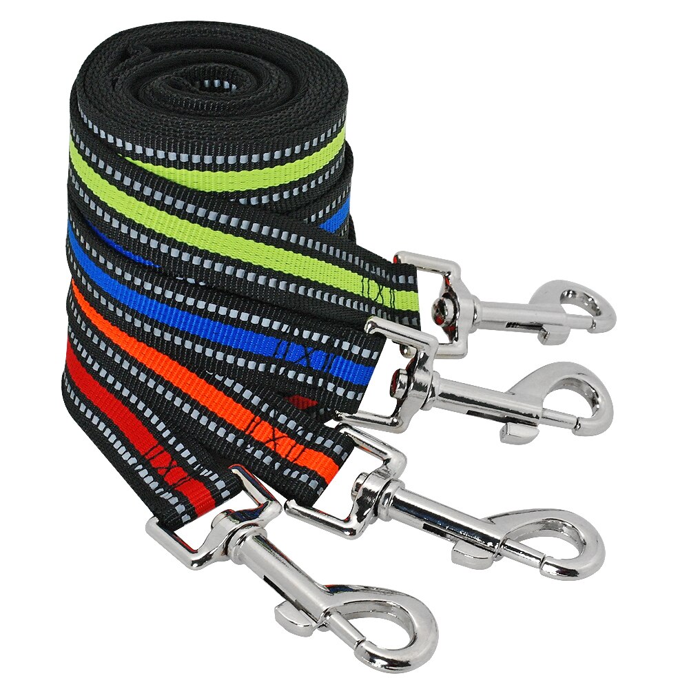 4ft-Nylon-reflectante-correa-de-cuerda-de-perro-correas-coloridas-para-mascotas-para-peque-os-perros