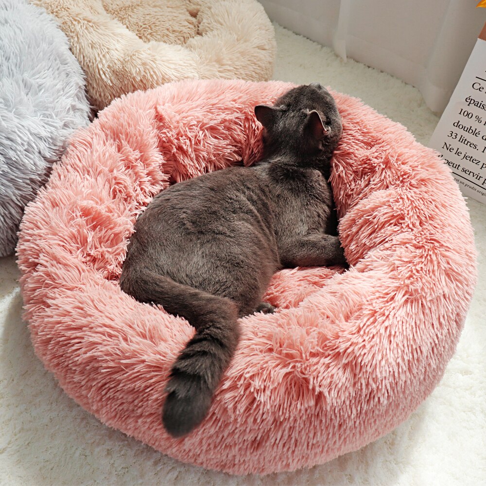 Lit-rond-en-peluche-pour-chat-canap-Long-pour-chiens-et-chats-niche-d-int-rieur