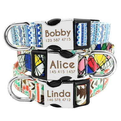 Collier-en-Nylon-personnalis-pour-animaux-de-compagnie-identification-plaque-de-nom-grav-accessoires-pour-chiots