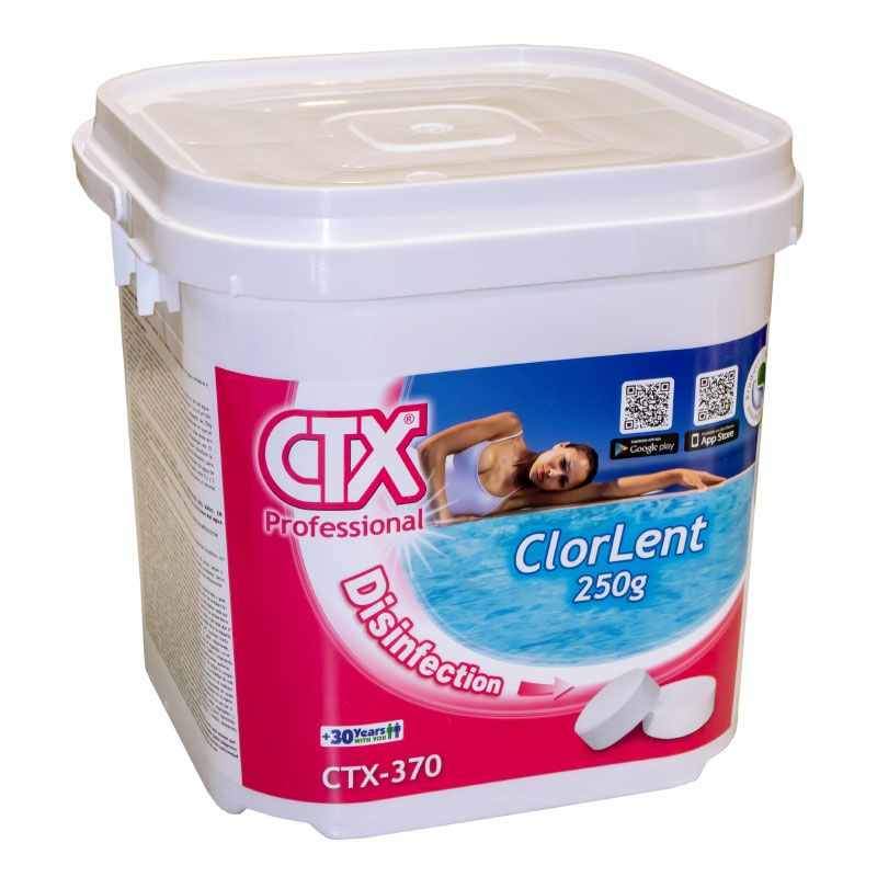 5KG CHLORE LENT GALETS DE 250GR