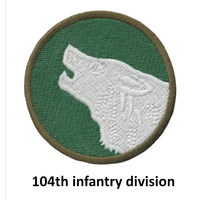 Patch Insigne 104th Infantry Division US ARMY