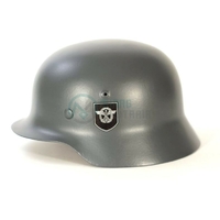Casque Stahlhelm M40 Feldgendarmerie Ordnungspolizei BLAUGRAU Réplique