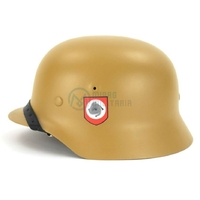 Casque Stahlhelm M40 SS DAK Afrika Korps DUNKELGELB Réplique