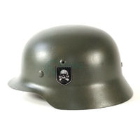 Casque Stahlhelm M40 Waffen-SS TOTENKOPF FELDGRAU Réplique