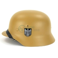 Casque Stahlhelm M40 Wehrmacht Heer DAK Afrika Korps DUNKELGELB Réplique