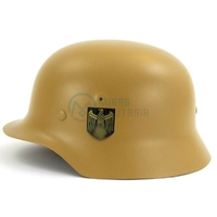 Casque Stahlhelm M40 Wehrmacht Kriegsmarine DAK Afrika Korps DUNKELGELB Réplique