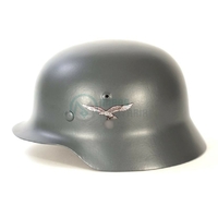 Casque Stahlhelm M40 Wehrmacht Luftwaffe BLAUGRAU Réplique