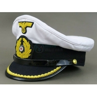 Casquette officier Kriegsmarine LEUTNANT / KAPITANLEUTNANT U-BOAT 2 REPRO