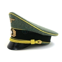 Casquette d'officier supérieur générale major Wehrmacht Heer Schirmmütze REPRO