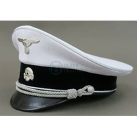 Casquette blanche officier senior Allgemeine SS Schirmmütze REPRO