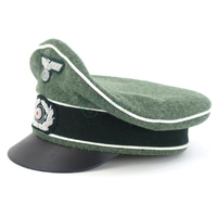 Casquette d'officier d'infanterie Wehrmacht Heer Feldmütze Crusher Alte Art TYPE 2 REPRO