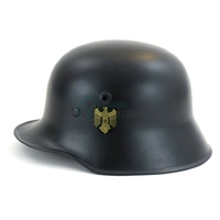 Casque Stahlhelm M18 Wehrmacht Kriegsmarine NOIR Réplique