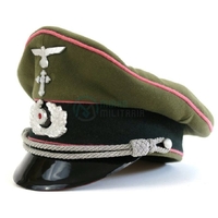 Casquette d'officier Aumônier Wehrmacht Heer Schirmmütze REPRO