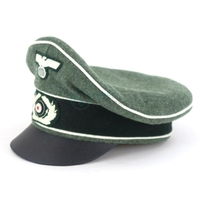 Casquette d'officier d'infanterie Wehrmacht Heer Feldmütze Crusher Alte Art REPRO