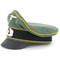 Casquette d'officier de cavalerie Wehrmacht Heer Feldmütze Crusher Alte Art REPRO