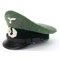 Casquette de sous-officier Gebirsjager Wehrmacht Heer Schirmmütze REPRO