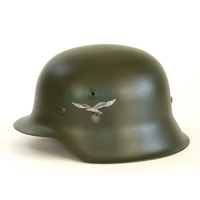 Casque Stahlhelm M42 Wehrmacht Luftwaffe FELDGRAU Réplique