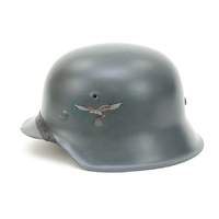 Casque Stahlhelm M42 Wehrmacht Luftwaffe BLAUGRAU Réplique