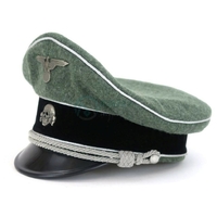 Casquette officier senior d'infanterie Waffen-SS Schirmmütze REPRO WW2