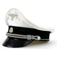 Casquette blanche officier Allgemeine SS Schirmmütze REPRO