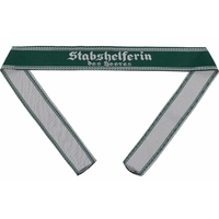 Bande de bras "Stabshelferin der Heeres" personnel féminin WW2 REPRO