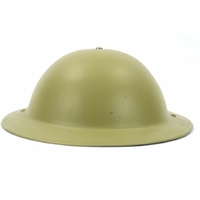 Casque de troupe Brodie MkII Anglais campagne d'afrique WW2 Réplique