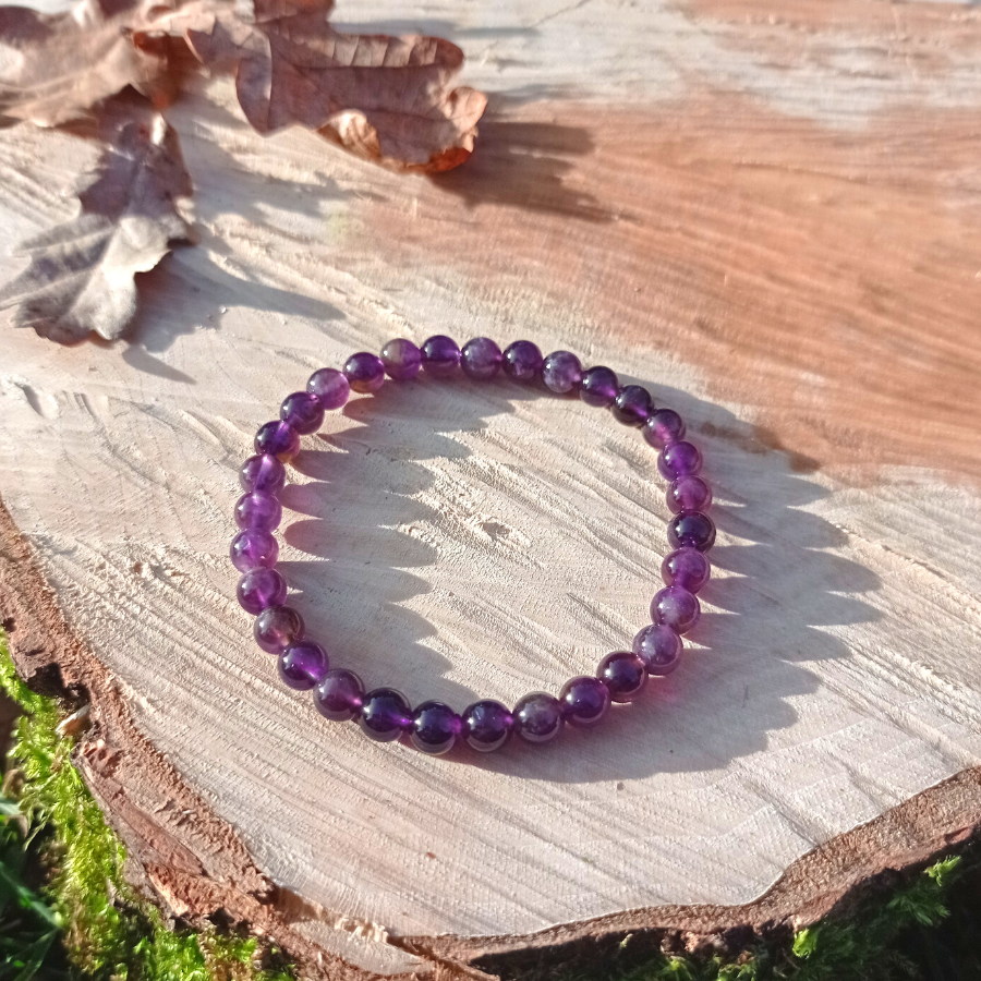 Bracelet dark améthyste
