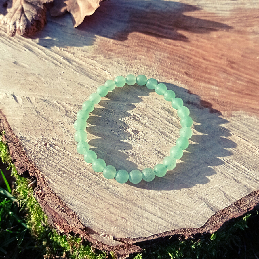 Bracelet en aventurine verte