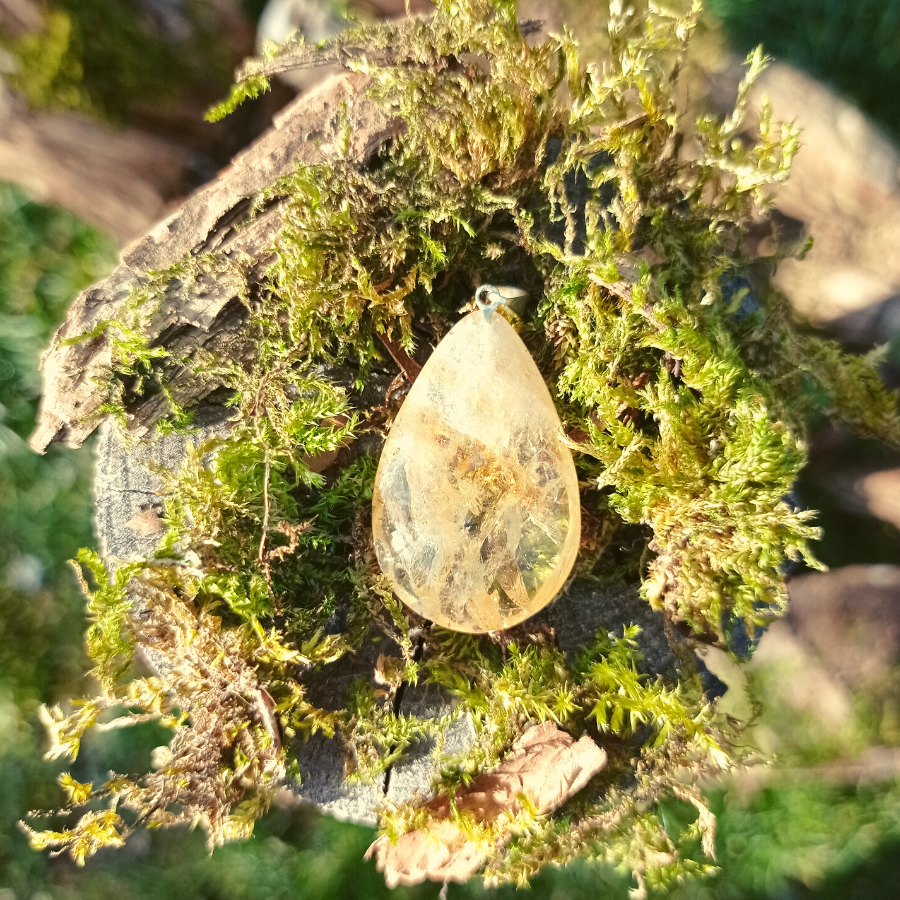 Pendentif-citrine