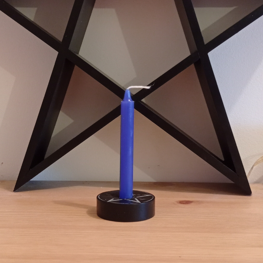 Mini cierge bleu